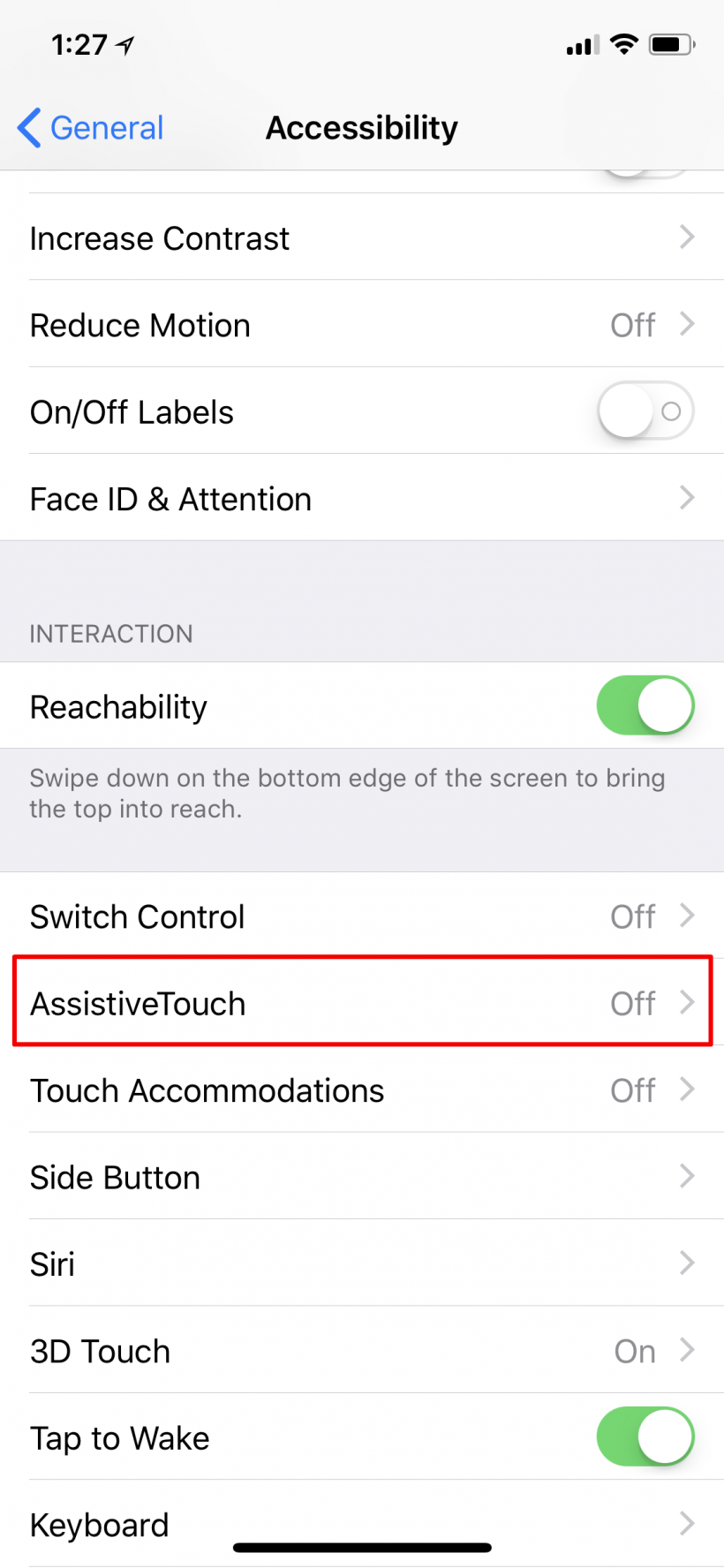 How to easily open Control Center on iPhone X with a virtual button.