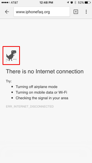 How to play the hidden game in Chrome for iOS. How to play the hidden game in Chrome for iOS.