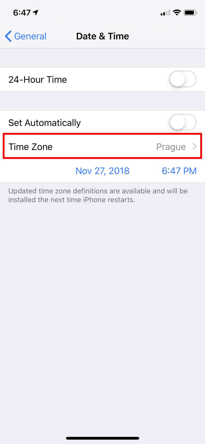 How to manually change the time on iPhone and iPad.