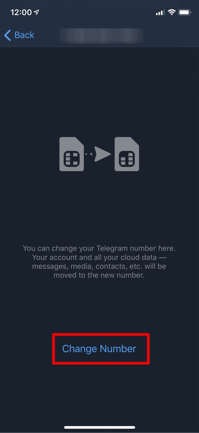 How to change your phone number in Telegram on iPhone and iPad.