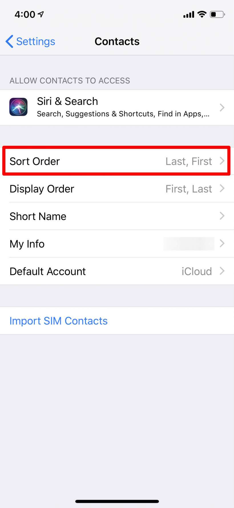 How to sort your Contacts by first name on iPhone, iPad and Mac.