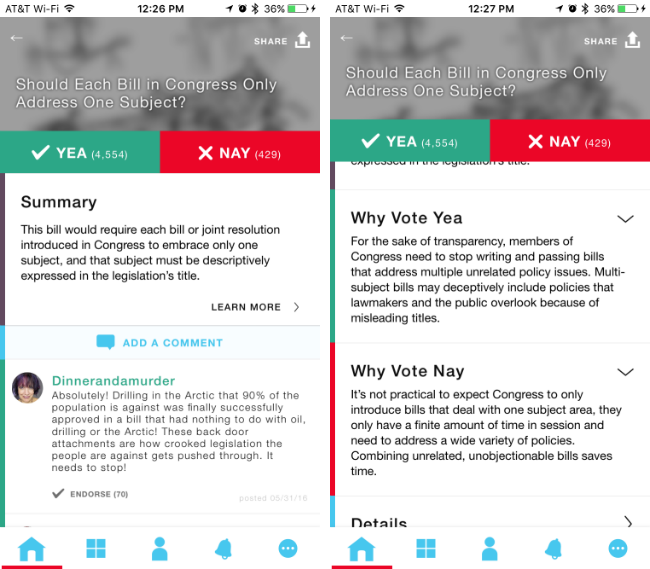 Stay politically informed and vote your mind with Countable.