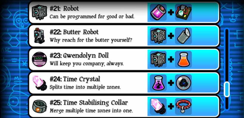 Pocket Mortys Crafting Recipes 21-25