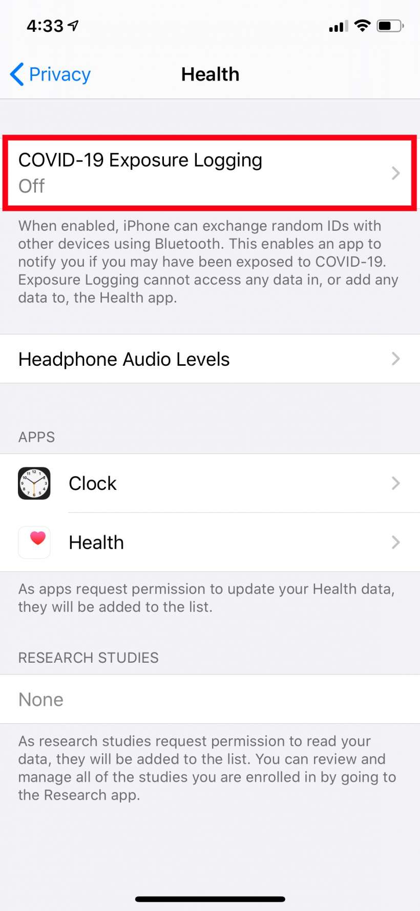How to enable COVID-19 exposure logging and notifications on iPhone and iPad. How to enable COVID-19 exposure logging and notifications on iPhone and iPad.