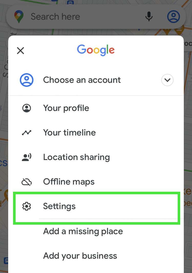 Google Maps dark mode 2