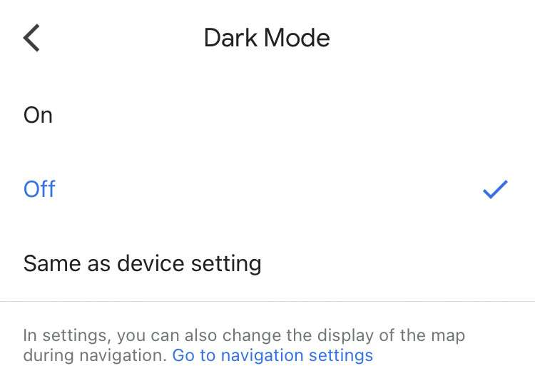 Google Maps dark mode 4 Google Maps dark mode 4