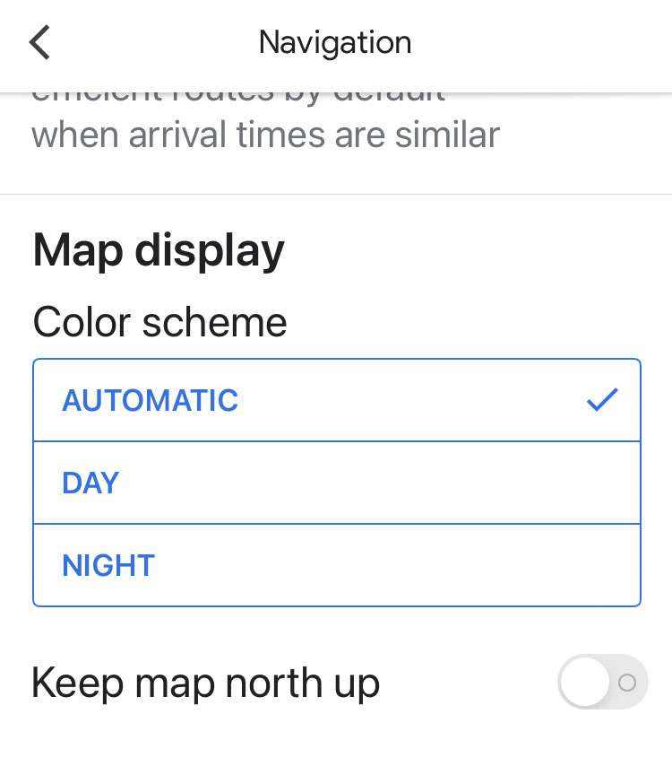 Google Maps dark mode 5