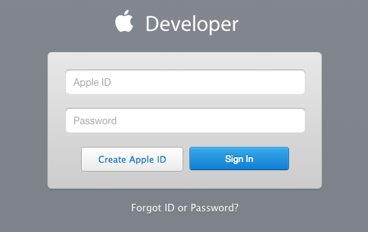 Apple developer ID