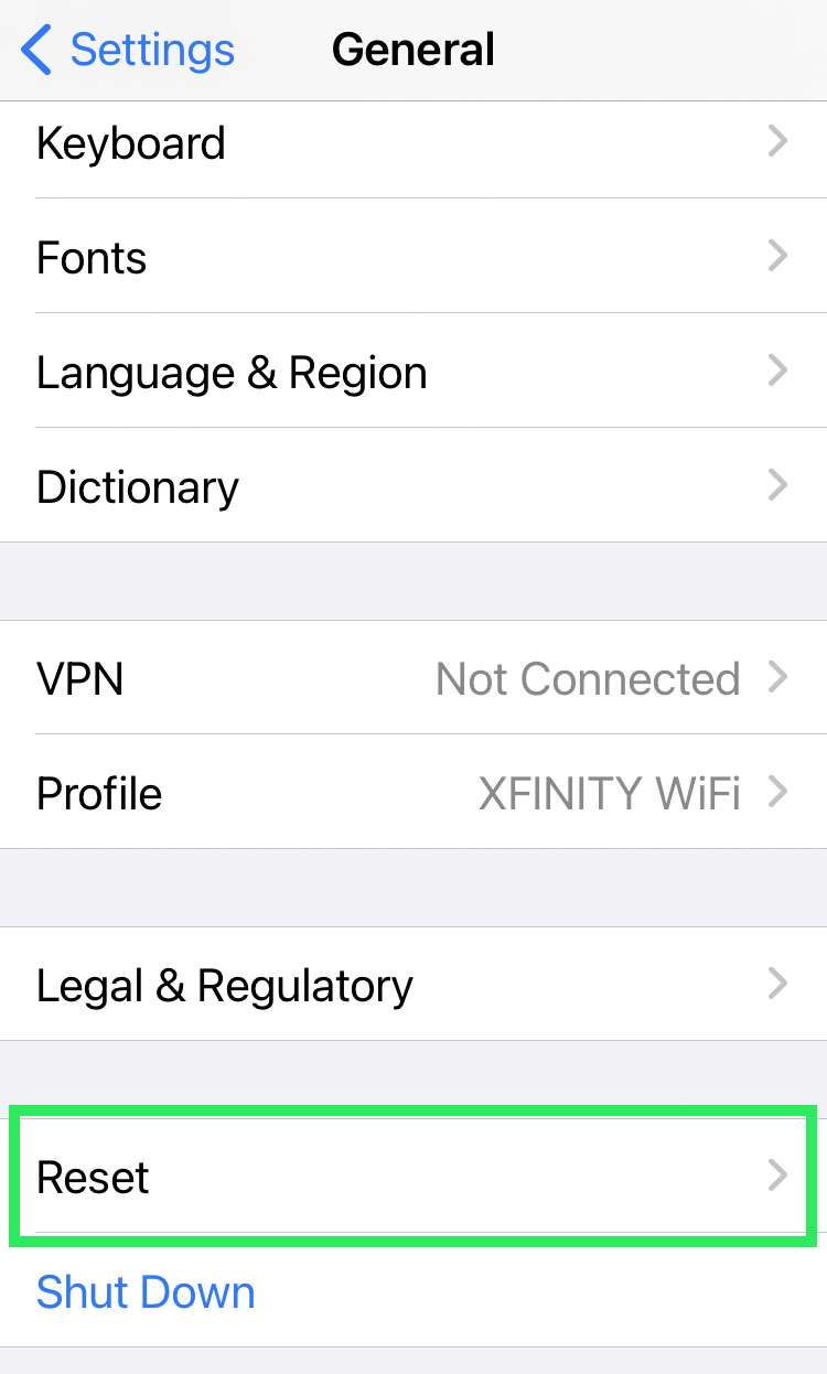 Reset iPhone autocorrect dictionary 2 Reset iPhone autocorrect dictionary 2