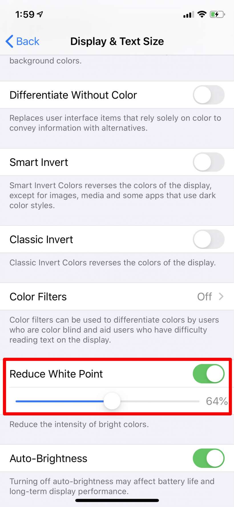 How to make your iPhone or iPad display even dimmer than the dimmest brightness setting.