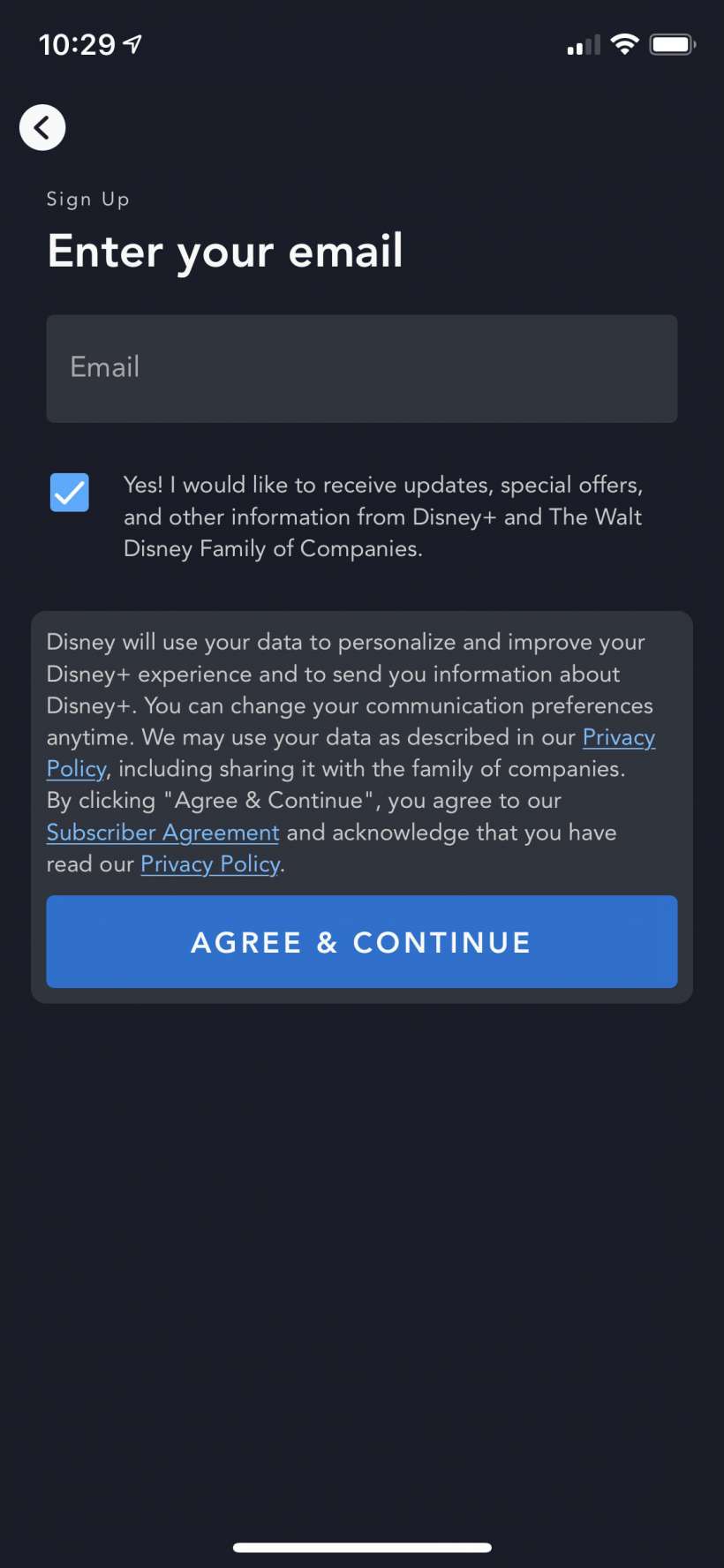 How to start your free one week trial period of Disney+ on iPhone and iPad.