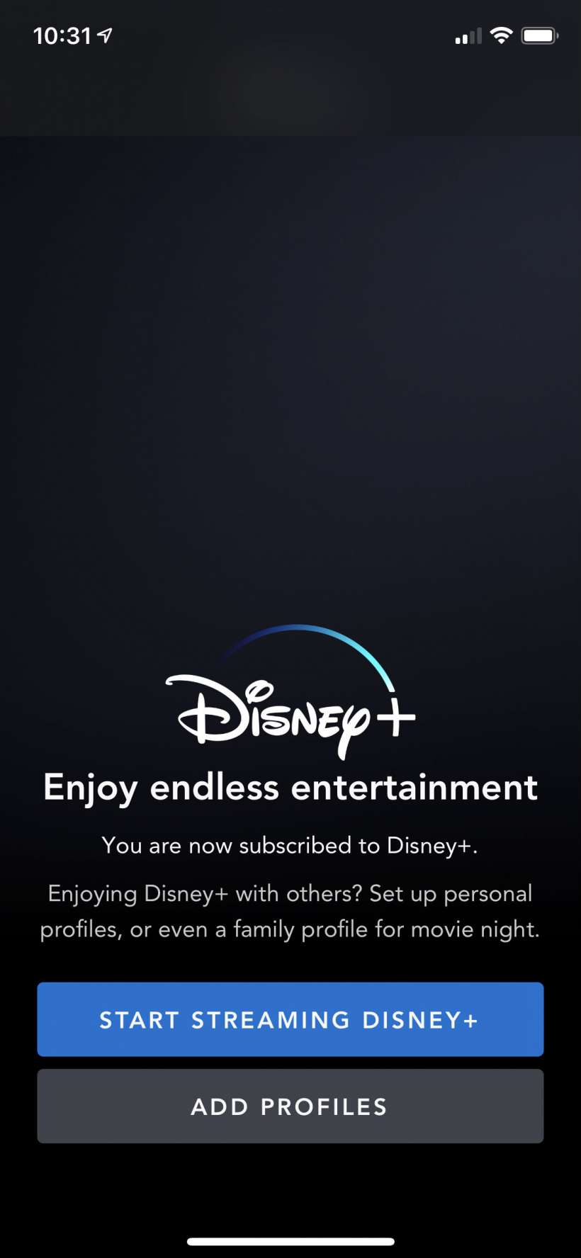 How to start your free one week trial period of Disney+ on iPhone and iPad.