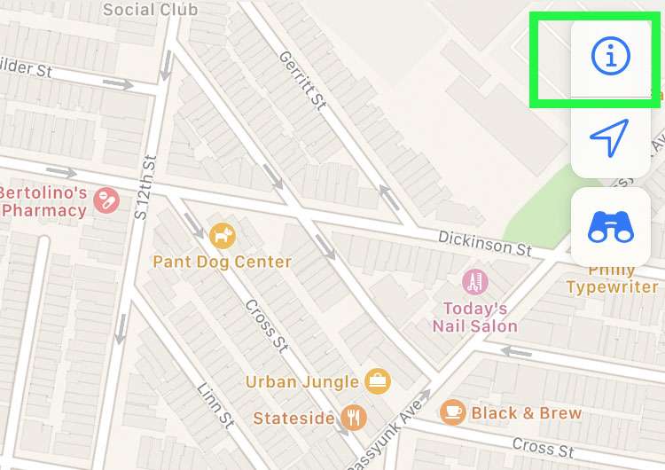 Apple Maps measure distance 1