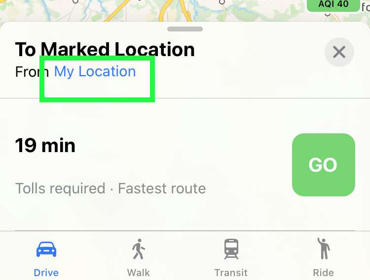 Apple Maps measure distance 5
