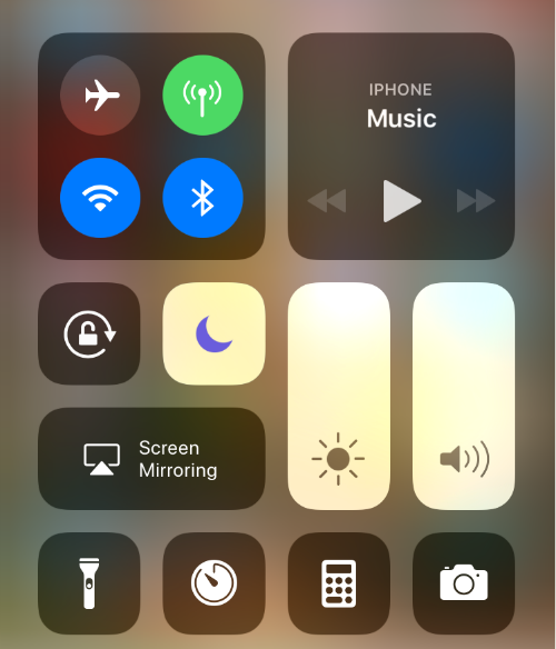 What is the moon icon  in Control  Center  The iPhone  FAQ