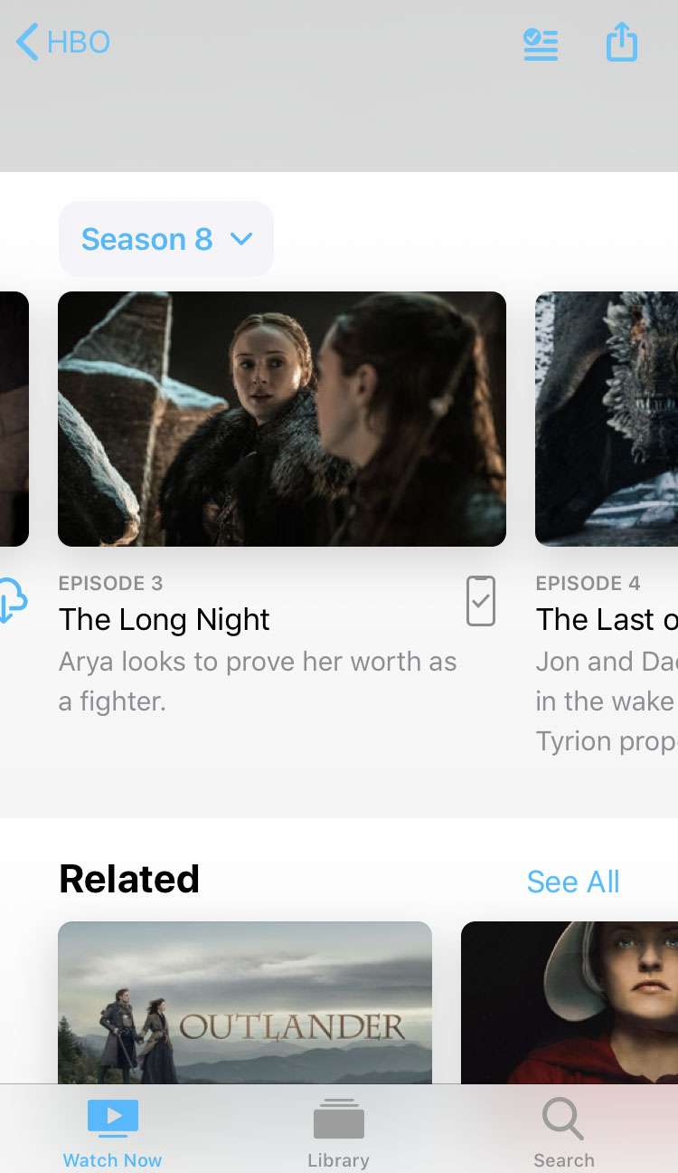 HBO show download iOS device 3