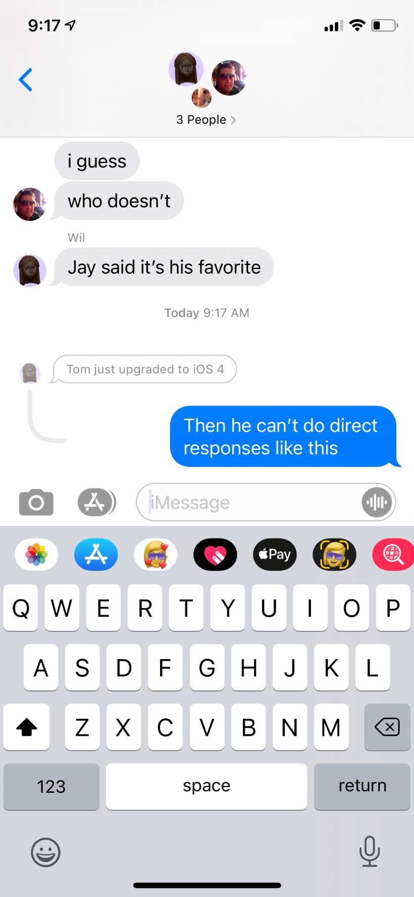 How to respond directly to texts in a group message thread on iPhone and iPad.