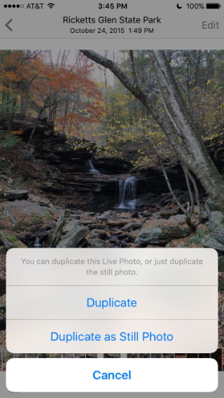 How to duplicate photos in iOS 9.3.