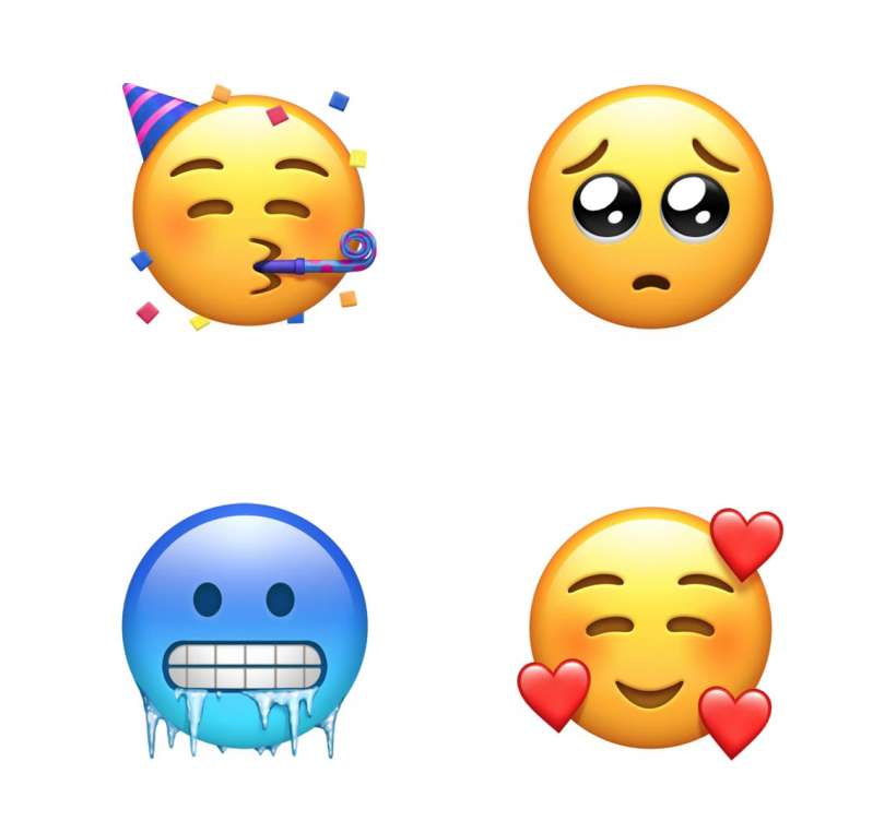 Apple Emoji 2018 smileys