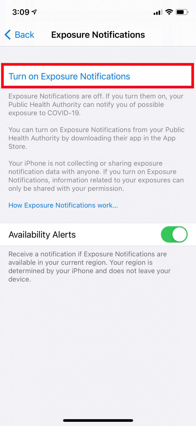 How to check if COVID-19 Exposure Notifications are available in your area, country, state or province on iPhone and iPad. How to check if COVID-19 Exposure Notifications are available in your area, country, state or province on iPhone and iPad.