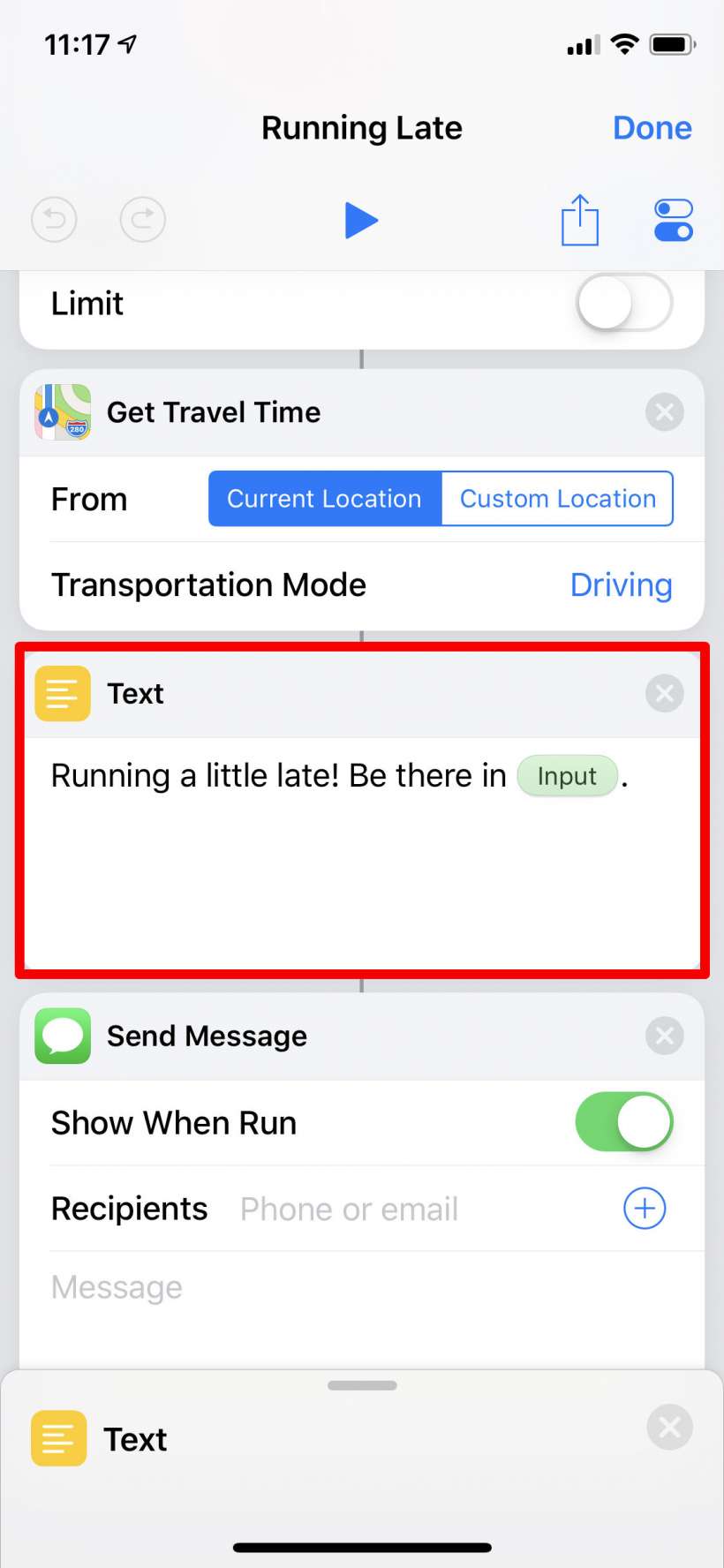 How to change Shortcuts programs on iPhone and iPad.