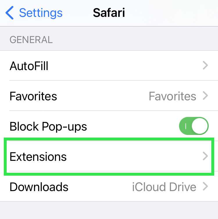 iOS Safari extensions 2