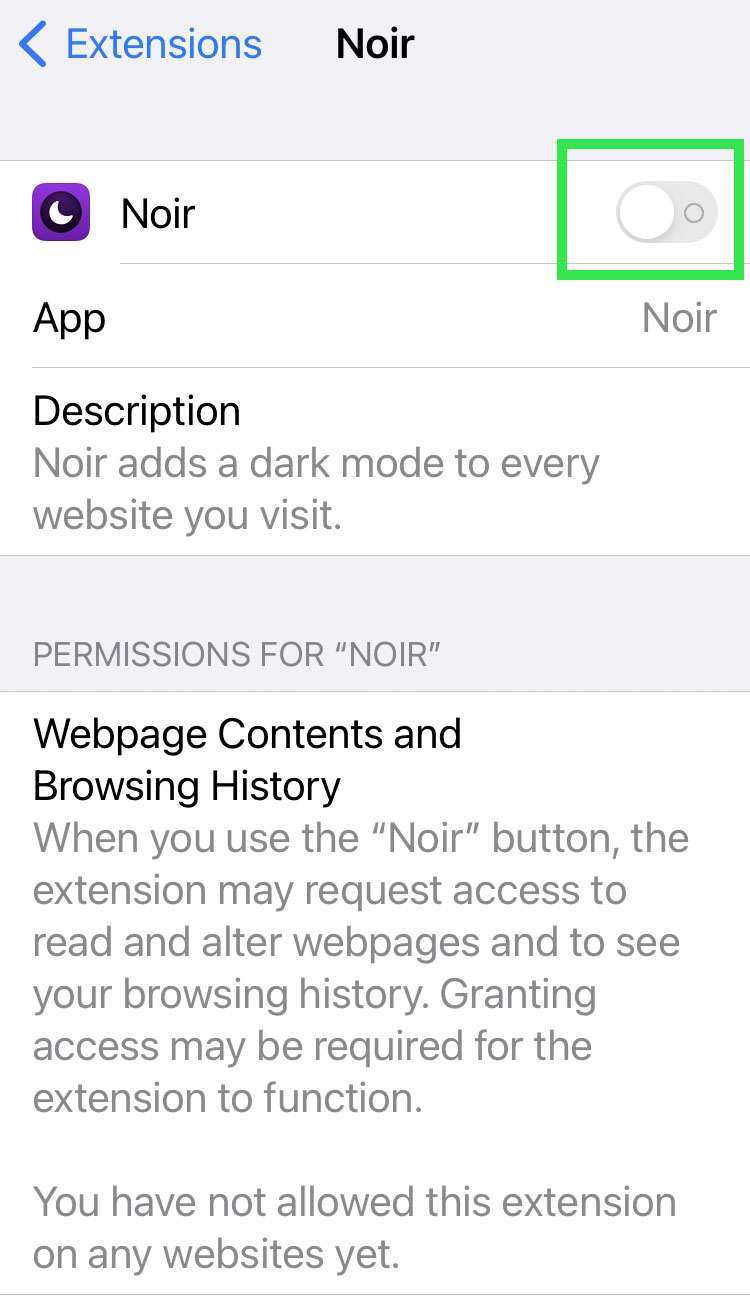 iOS Safari extensions 4