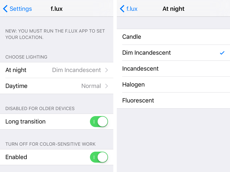 f.lux iOS