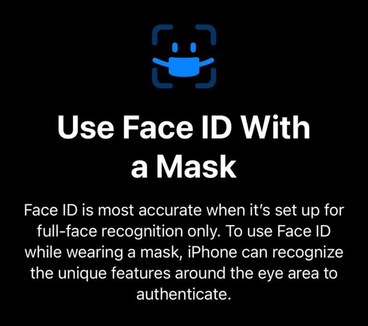 Face ID setup