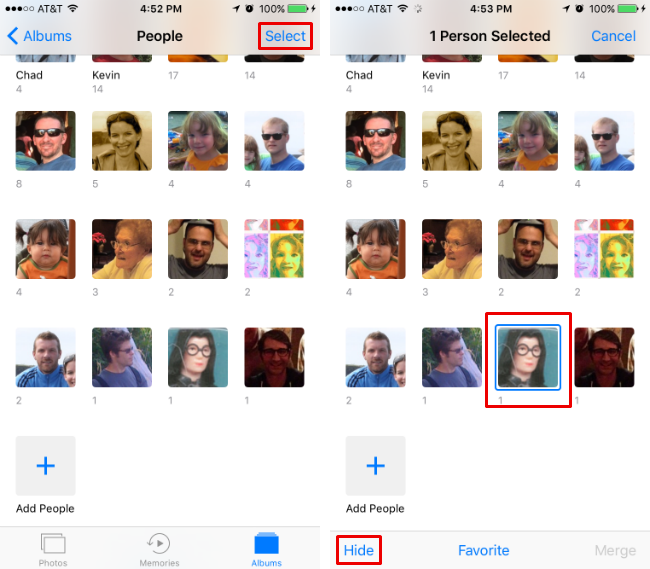 How to hide a person in the People folder. How to hide a person in the People folder.
