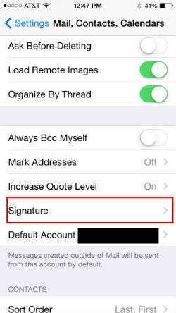 How to add a signature to your iPhone emails in iOS 8.
