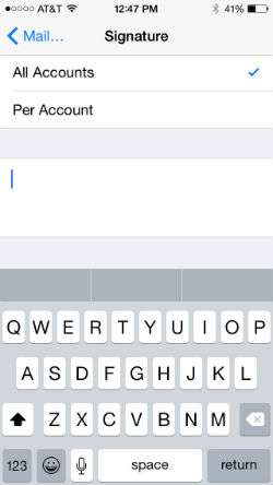 How to add a signature to your iPhone emails in iOS 8.