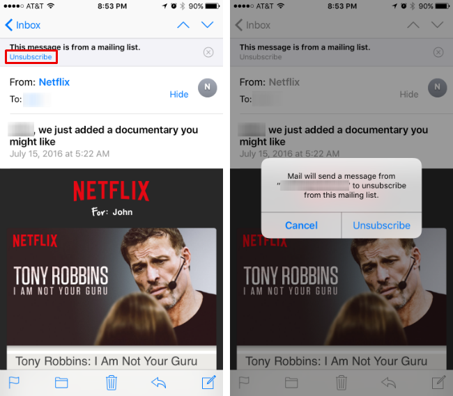 How to quickly unsubscribe from mailing lists in iOS 10. How to quickly unsubscribe from mailing lists in iOS 10.