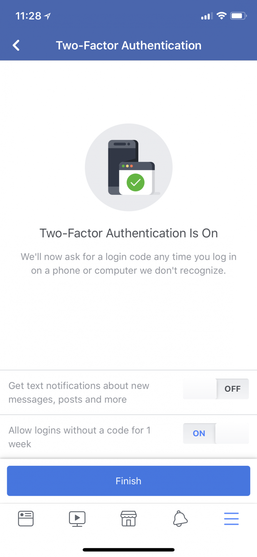 How to enable 2FA two-factor authentication on Facebook on iPhone and iPad.