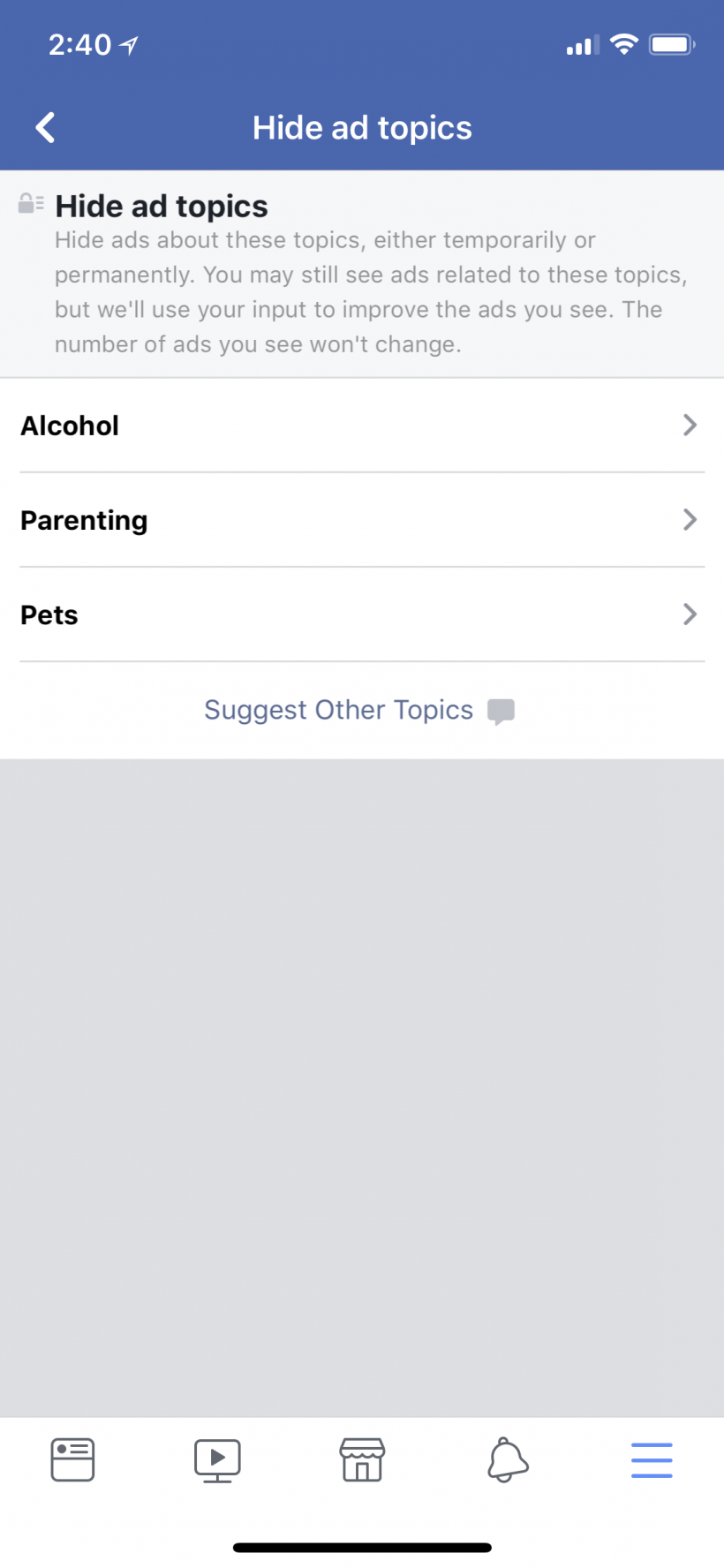 How to manage your Facebook Ad Preferences on iPhone and iPad.