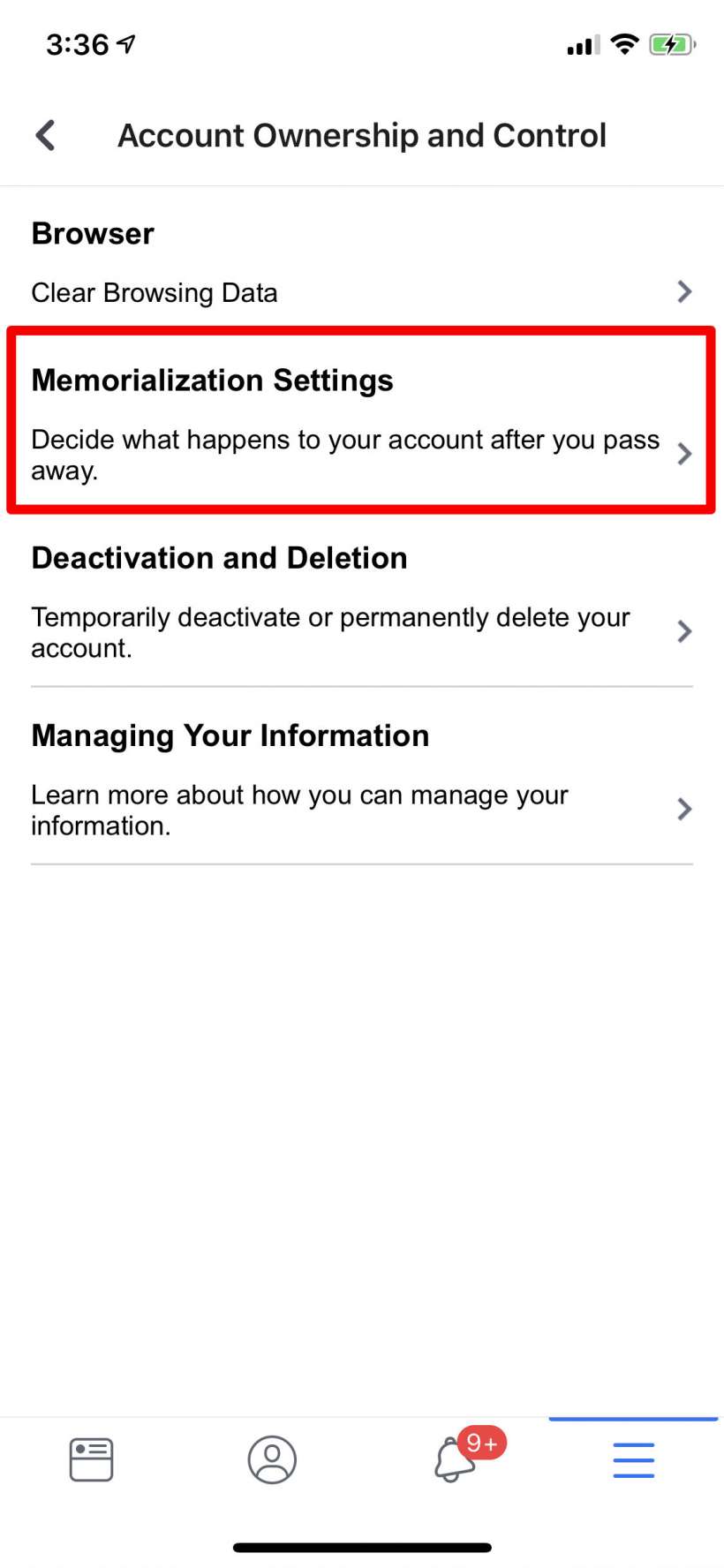 How to add a legacy contact and have your Facebook account deleted after you die.