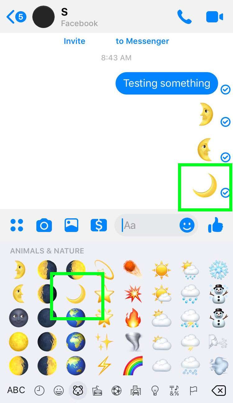 Crescent Moon Facebook Moon