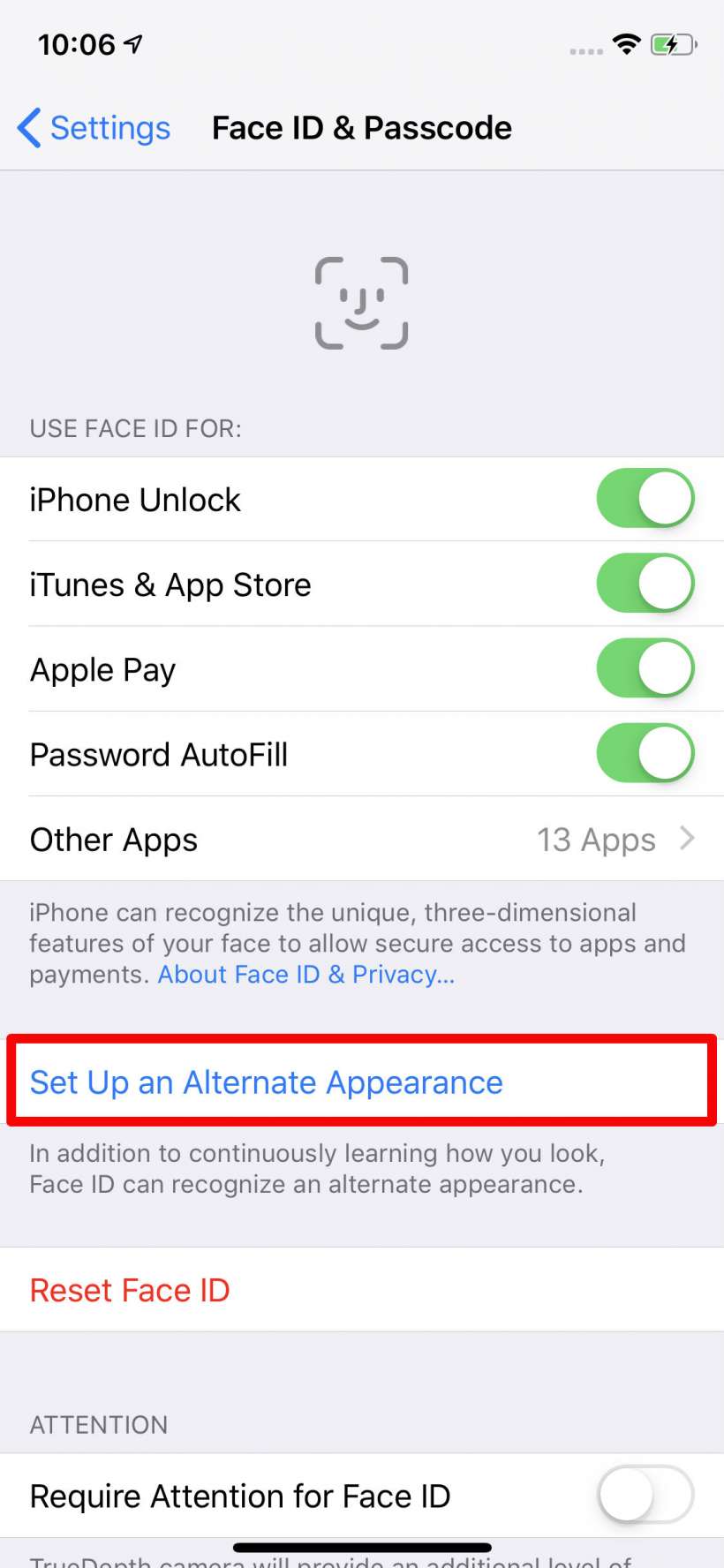 How to add a second person to Face ID on iPhone X.