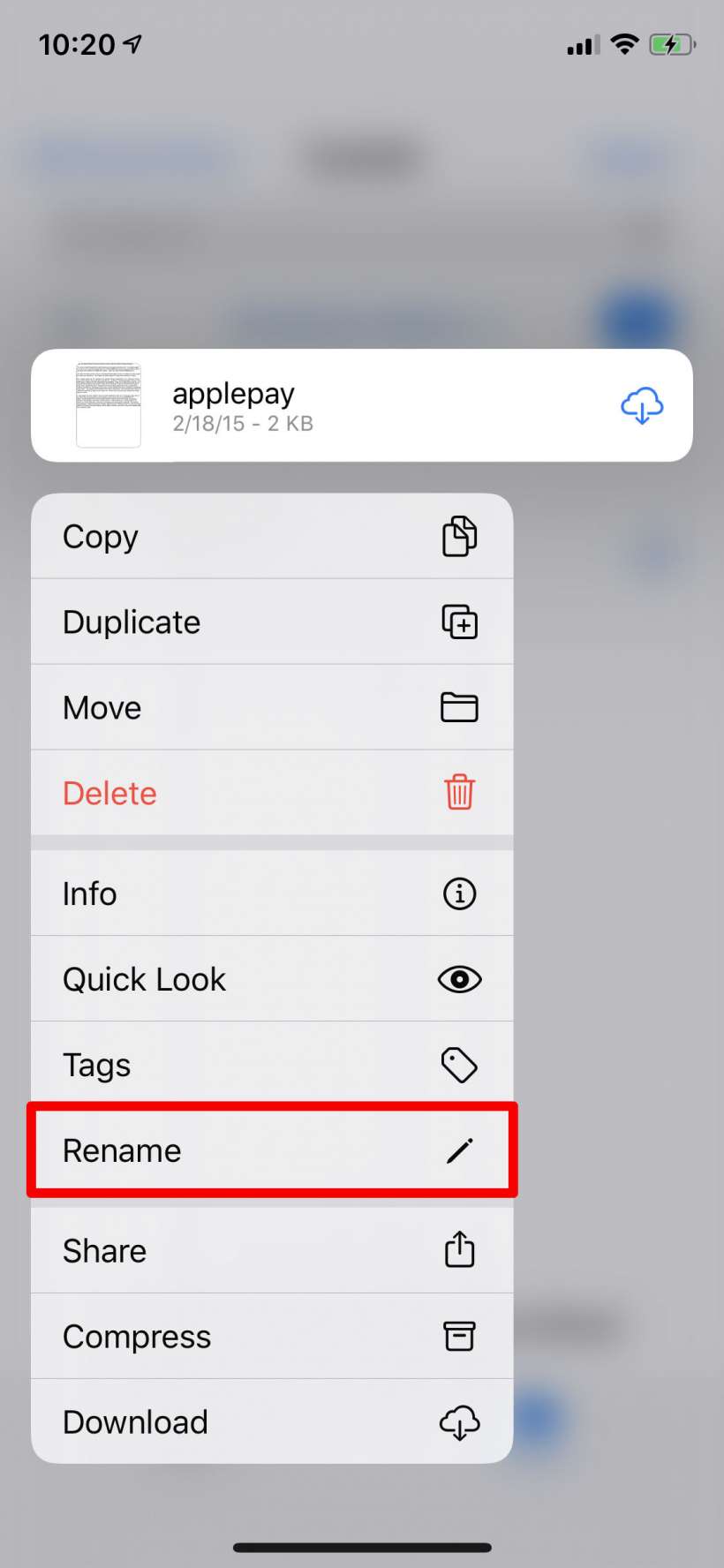 How to rename files in the Files app on iPhone and iPad.