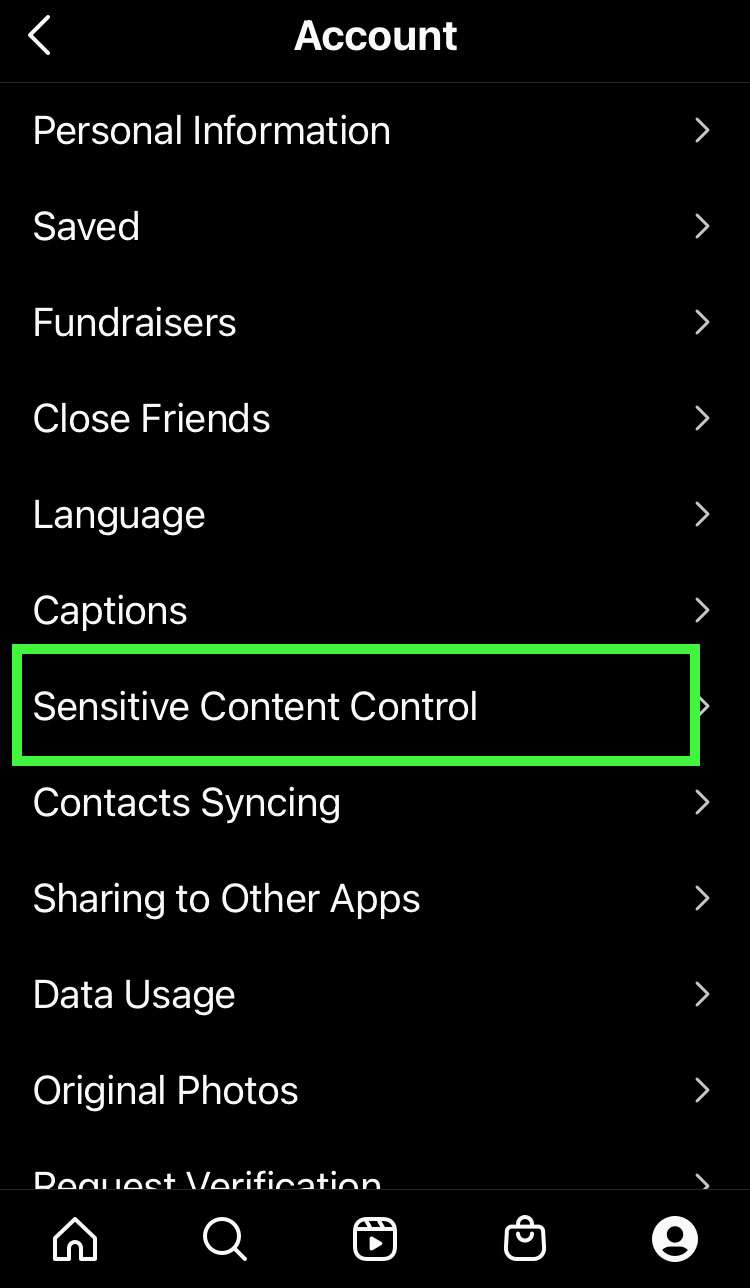 Instagram Sensitive Content Control 5 Instagram Sensitive Content Control 5