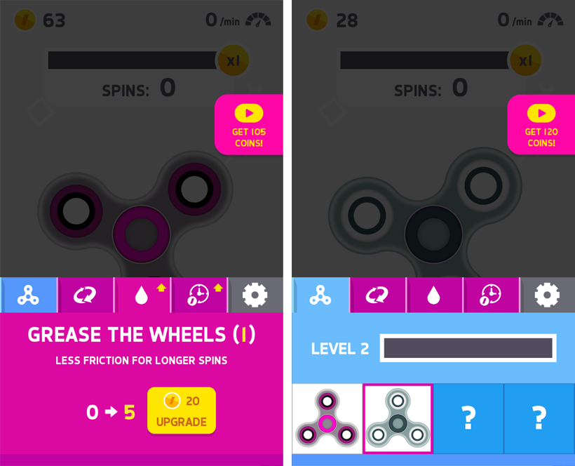 Finger Spinner App Store