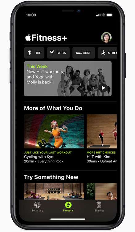 Apple Fitness app iPhone