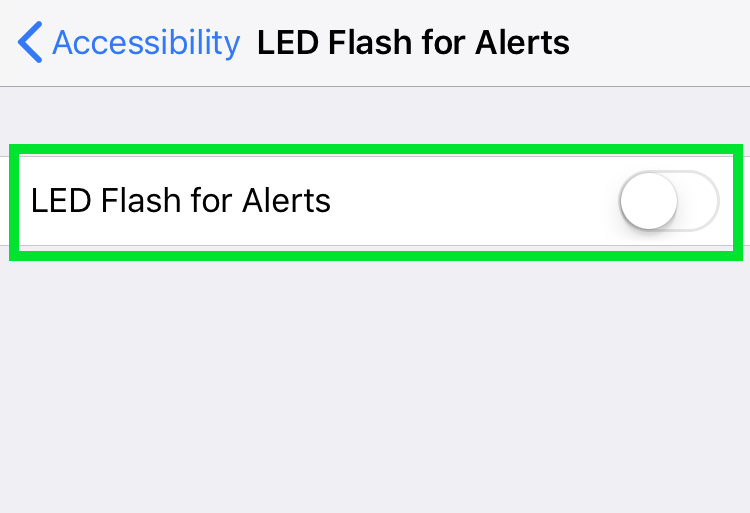 iPhone flash visual alerts iPhone flash visual alerts