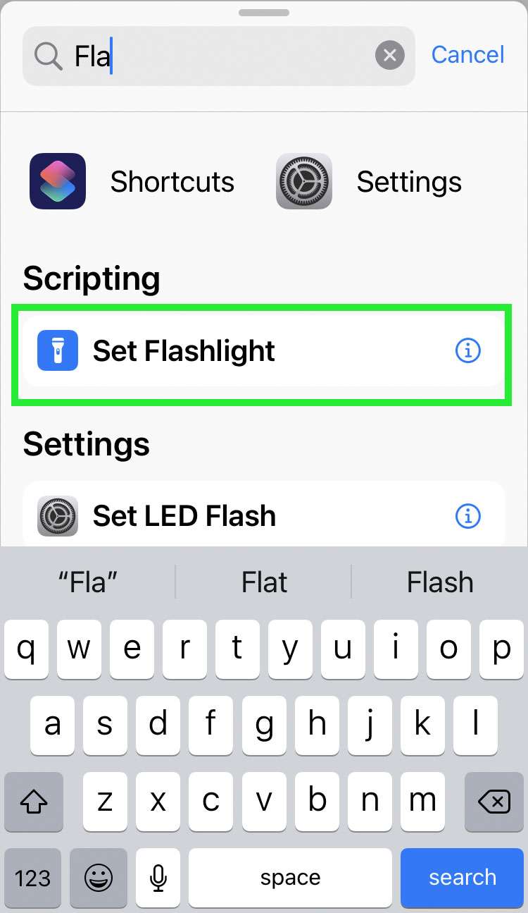 Flashlight Shortcut 3