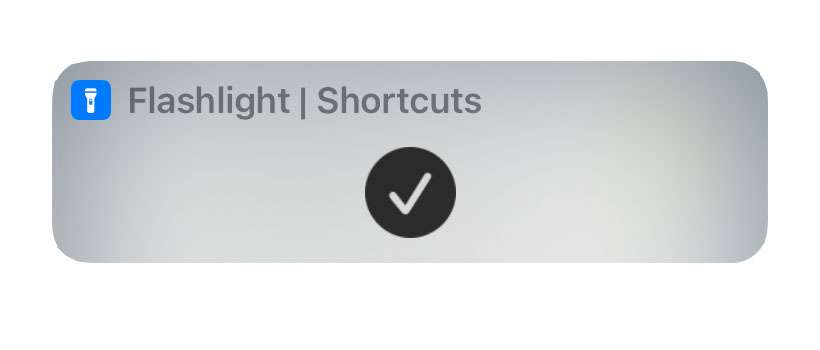 Flashlight Shortcut