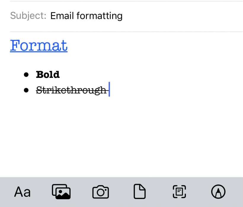 How to format emails on iPhone and iPad.