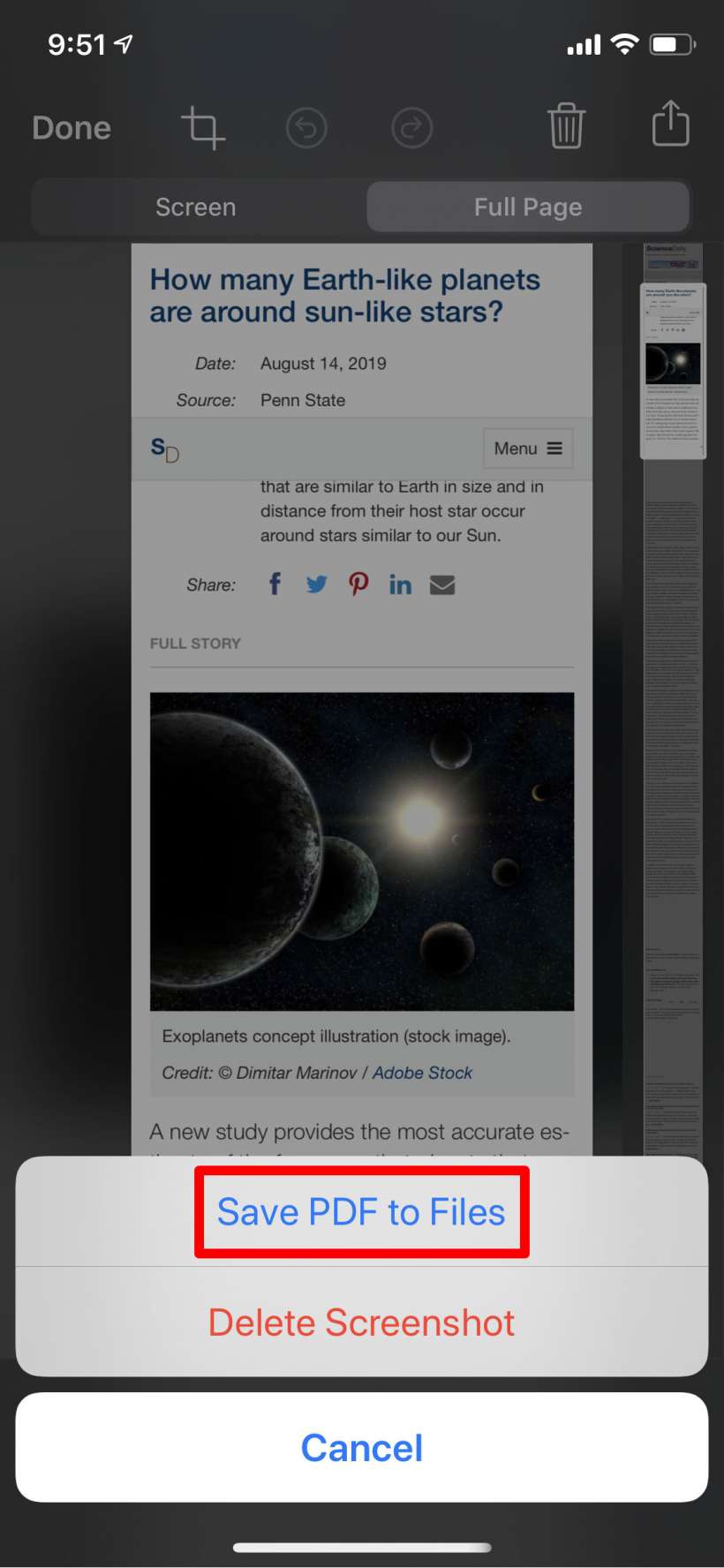 How to take a full page screenshot on iPhone and iPad. How to take a full page screenshot on iPhone and iPad.