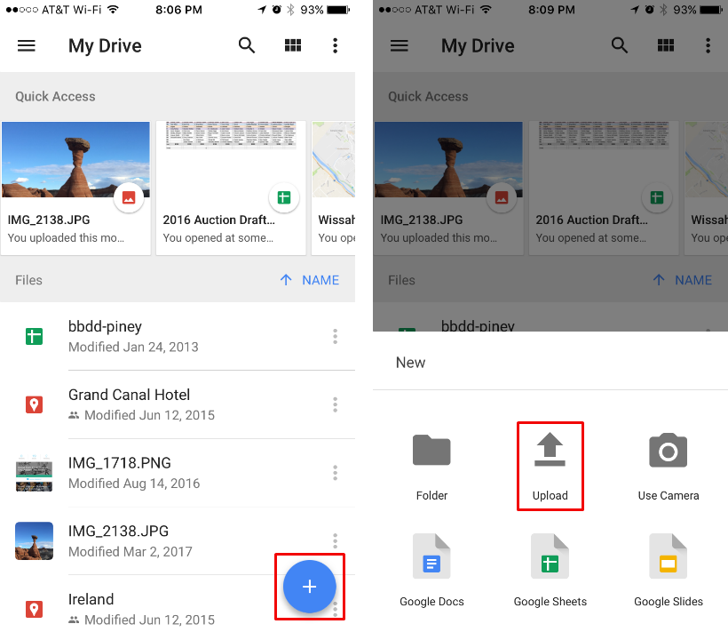 use google drive on your iphone