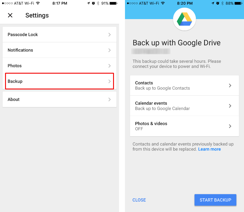 how to download google drive videos on iphone