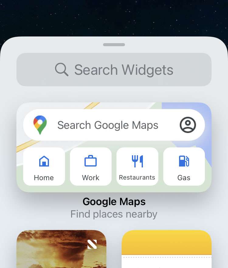 Google Maps iOS Widget 2